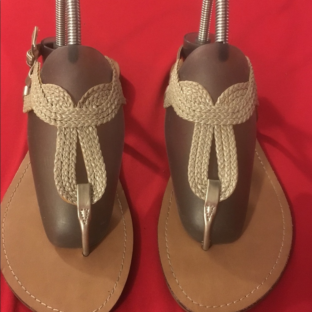 Gold sandals